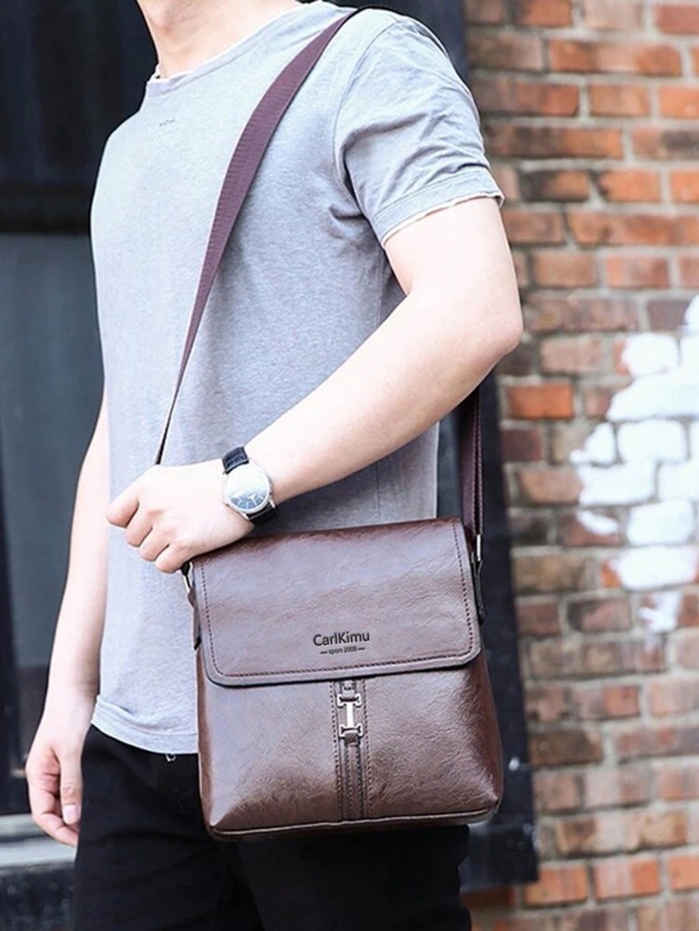 CarlKimu Men's Crossbody Bag